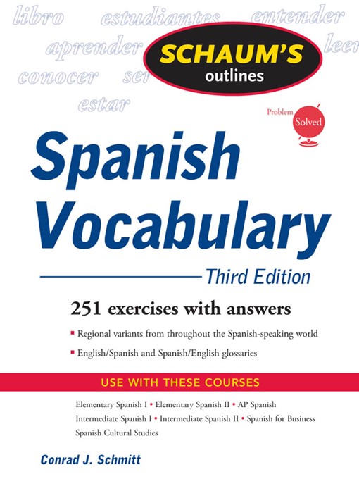 Title details for Spanish Vocabulary by Conrad Schmitt - Available